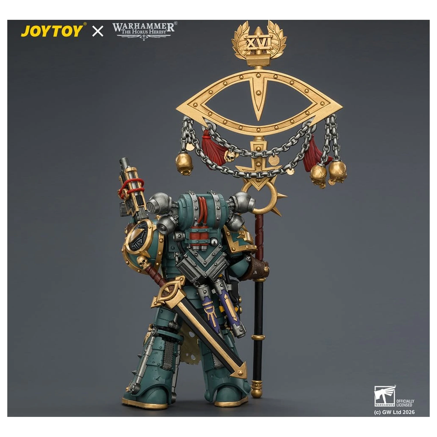 Warhammer akční figurka Sons of Horus Maloghurst the Twisted, the Warmaster's Equerry 13 cm fotografii produktu