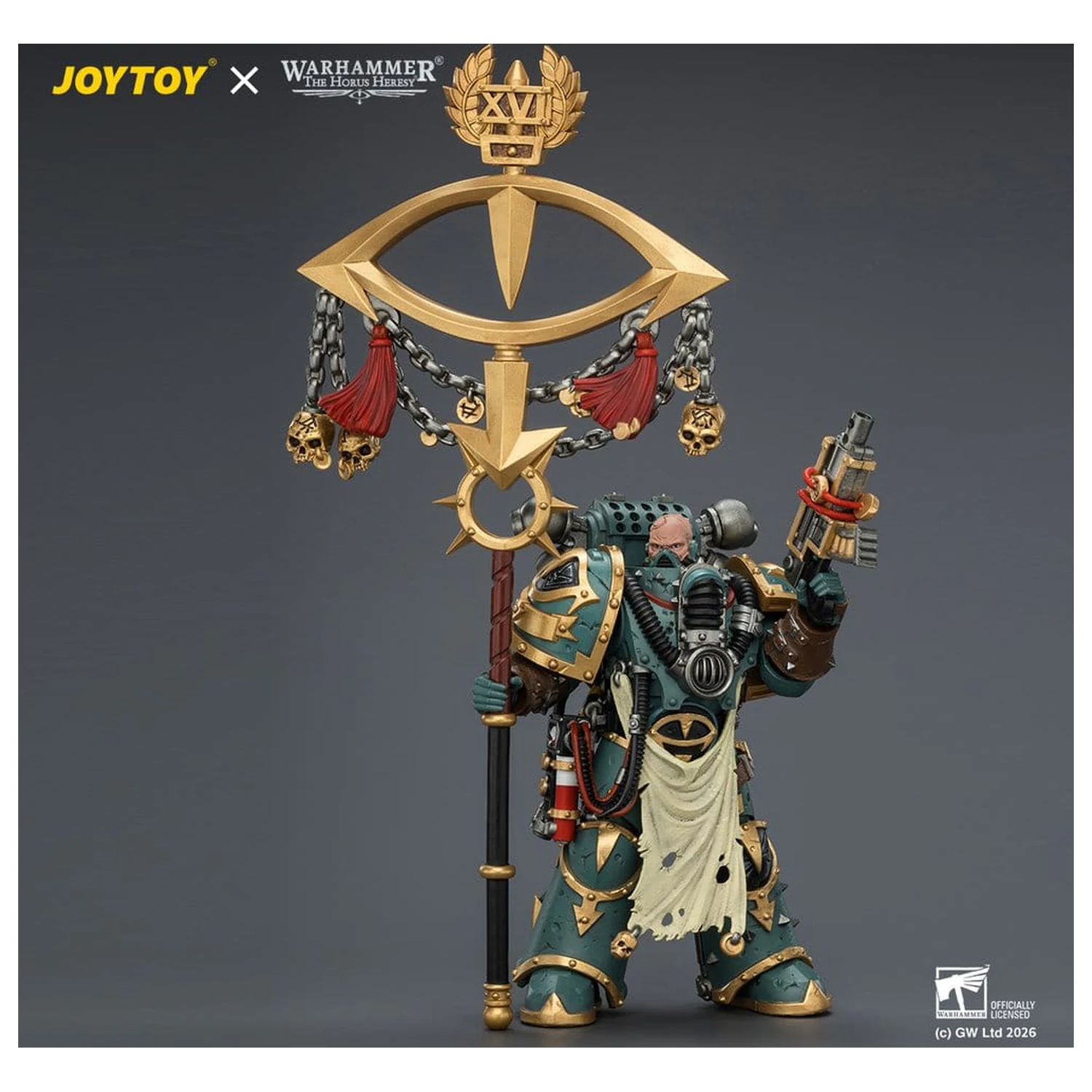 Warhammer akční figurka Sons of Horus Maloghurst the Twisted, the Warmaster's Equerry 13 cm fotografii produktu