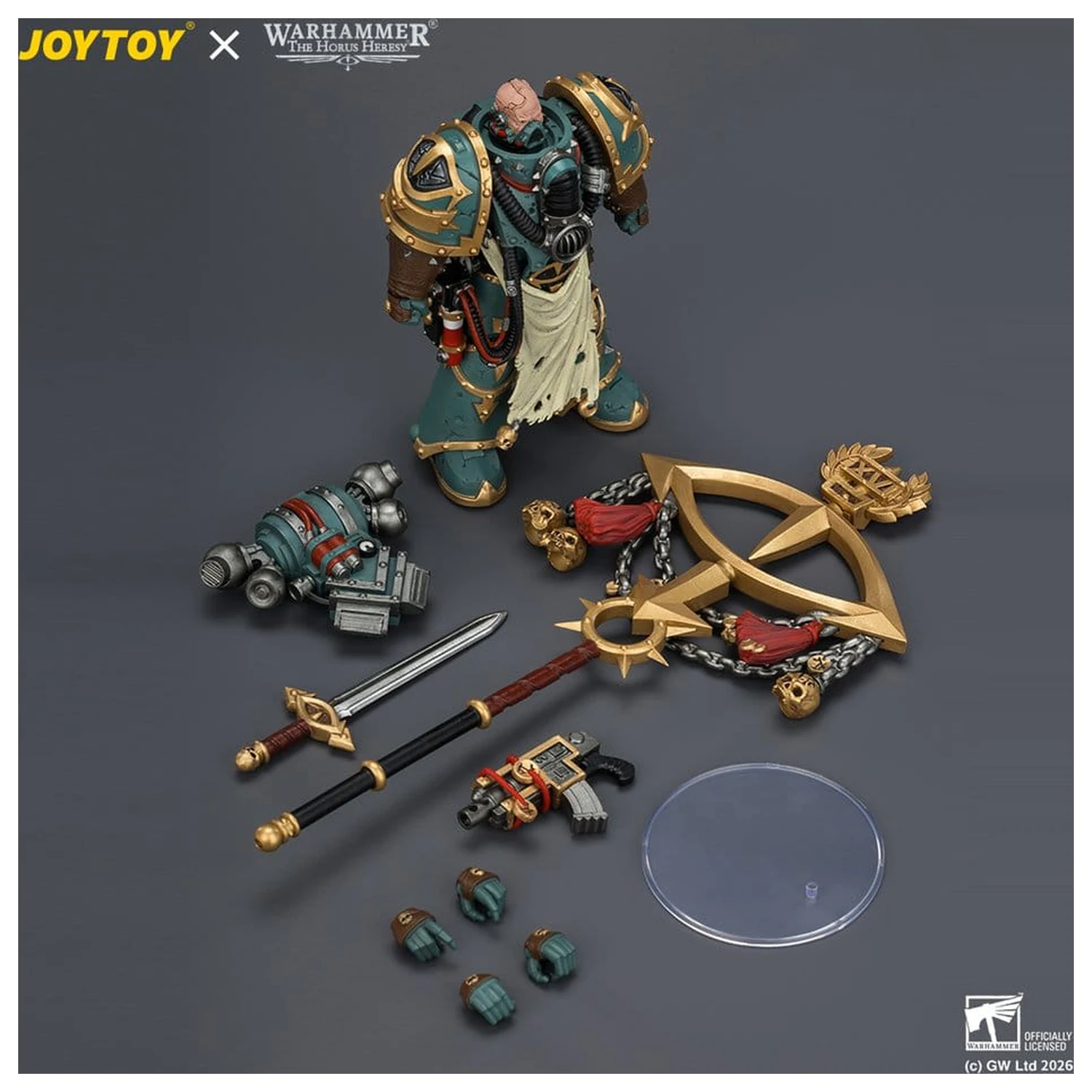 Warhammer akční figurka Sons of Horus Maloghurst the Twisted, the Warmaster's Equerry 13 cm fotografii produktu