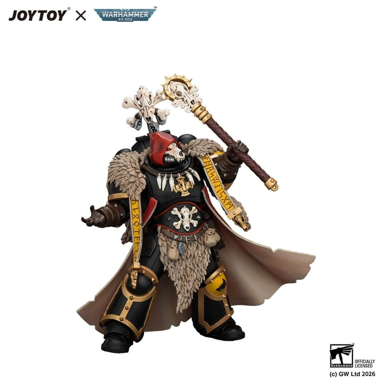 Warhammer Action Figure Space Wolves Wolf Priest 12 cm fotografii produktu