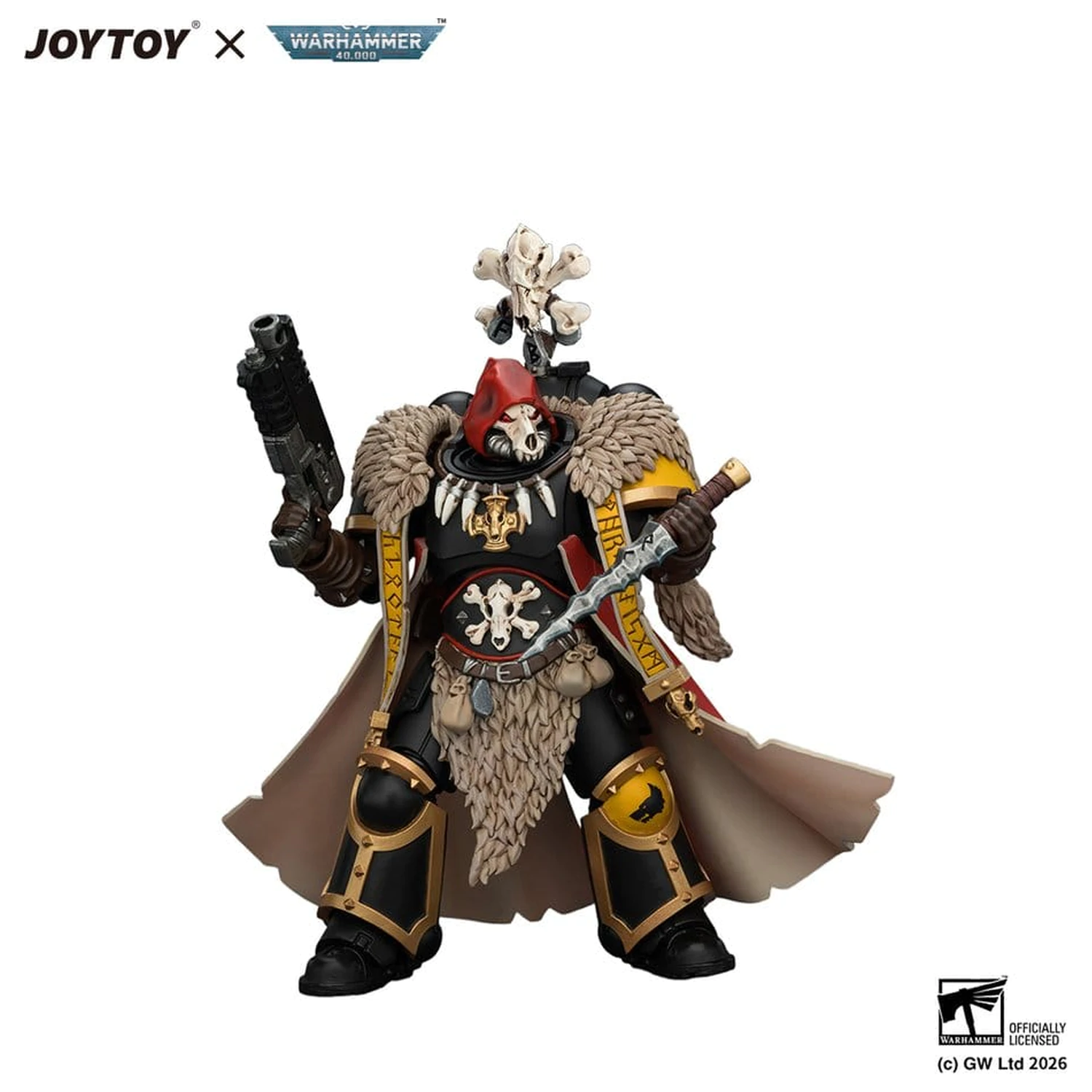Warhammer Action Figure Space Wolves Wolf Priest 12 cm fotografii produktu