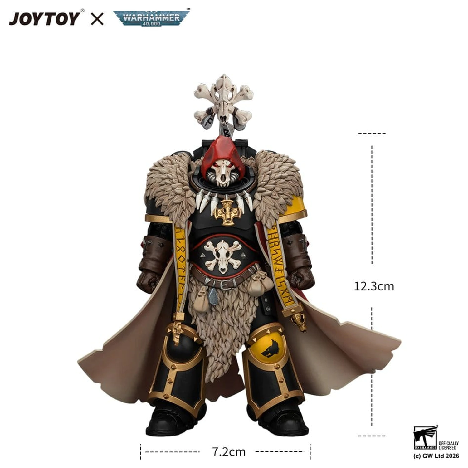 Warhammer Action Figure Space Wolves Wolf Priest 12 cm fotografii produktu