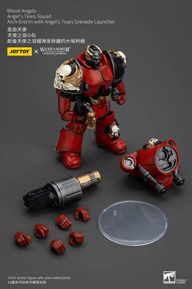 Warhammer The Horus Heresy akční figurka 1/18 Blood Angels Angel's Tears Squad Arch-Erelim s Angel's Tears Granátometem 12 cm fotografii produktu