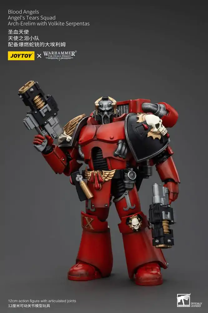 Warhammer The Horus Heresy akční figurka 1/18 Blood Angels Angel's Tears Squad Arch-Erelim s Volkite Serpentas 12 cm fotografii produktu