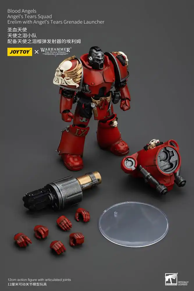 Warhammer The Horus Heresy Akční figurka 1/18 Blood Angels Angel's Tears Squad Erelim s Angel's Tears Grenade Launcher 12 cm fotografii produktu