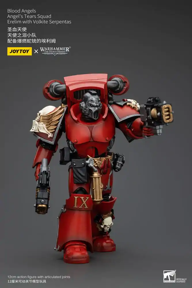 Warhammer The Horus Heresy akční figurka 1/18 Blood Angels Angel's Tears Squad Erelim s Volkite Serpentas 12 cm fotografii produktu