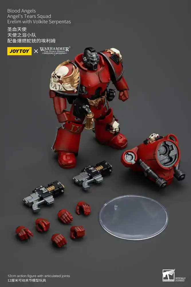 Warhammer The Horus Heresy akční figurka 1/18 Blood Angels Angel's Tears Squad Erelim s Volkite Serpentas 12 cm fotografii produktu