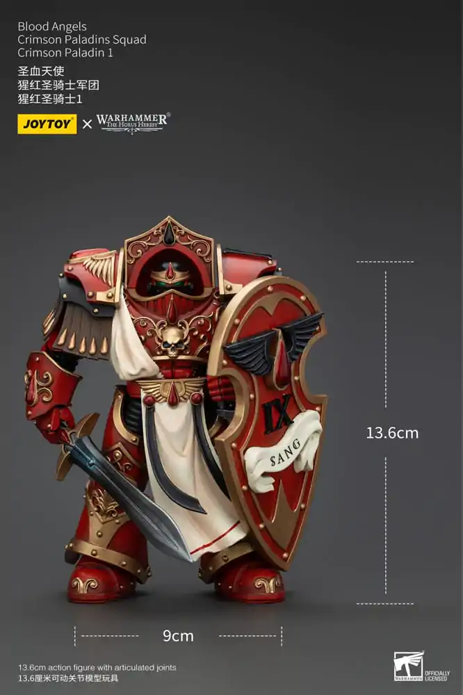 Warhammer The Horus Heresy Akční figurka 1/18 Blood Angels Crimson Paladins Squad Crimson Paladin 1 14 cm fotografii produktu