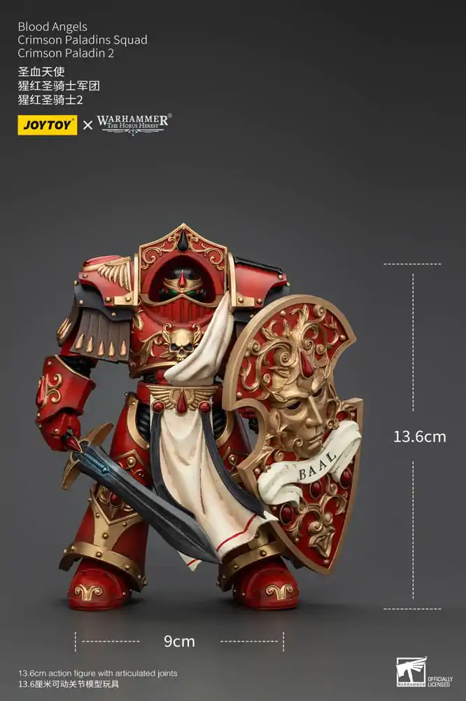 Warhammer The Horus Heresy Akční figurka 1/18 Blood Angels Crimson Paladins Squad Crimson Paladin 2 14 cm fotografii produktu