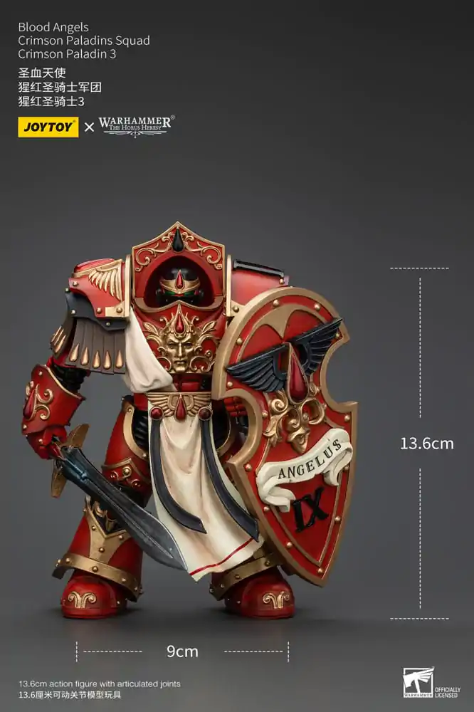 Warhammer The Horus Heresy akční figurka 1/18 Blood Angels Crimson Paladins Squad Crimson Paladin 3 14 cm fotografii produktu