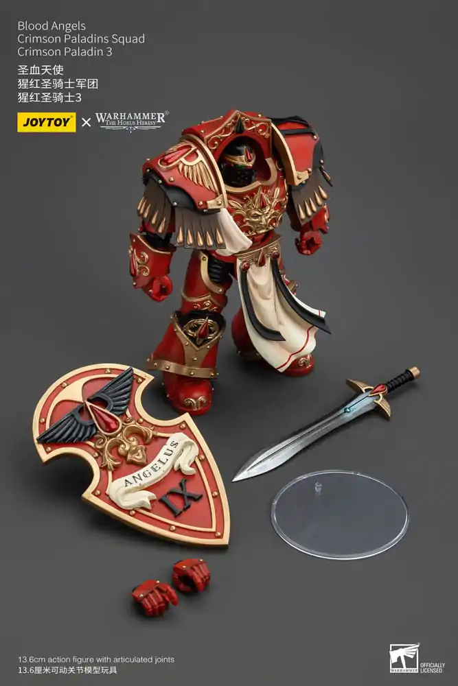 Warhammer The Horus Heresy akční figurka 1/18 Blood Angels Crimson Paladins Squad Crimson Paladin 3 14 cm fotografii produktu