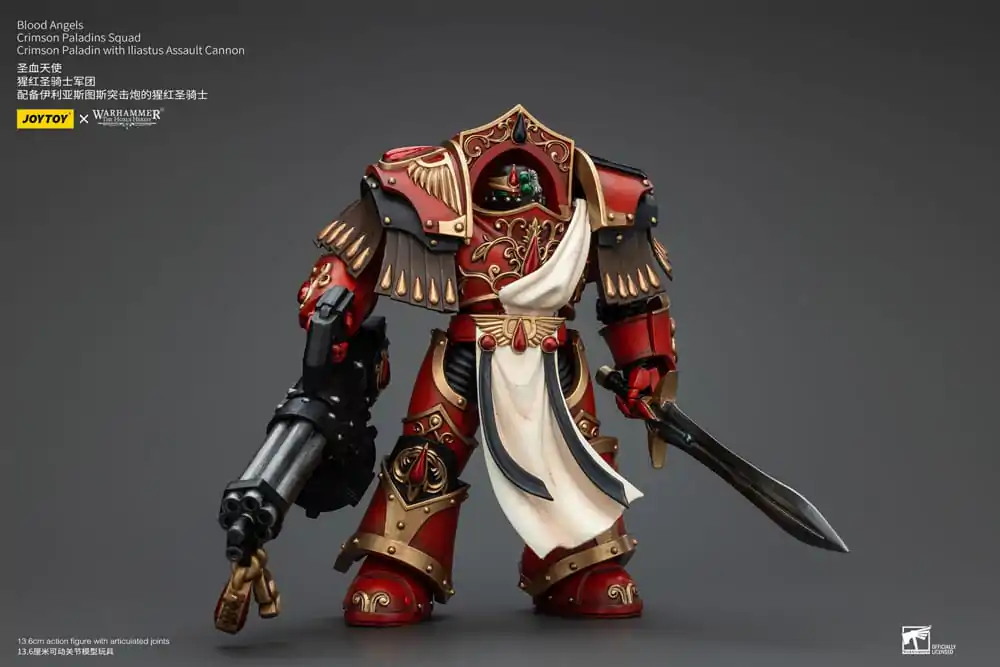 Warhammer The Horus Heresy akční figurka 1/18 Blood Angels Crimson Paladins Squad Crimson Paladin s Iliastus Assault Cannon 14 cm fotografii produktu