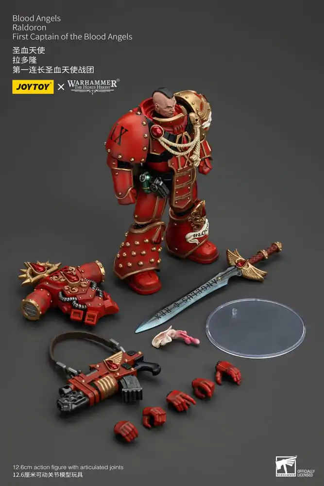 Warhammer The Horus Heresy Akční figurka 1/18 Blood Angels Raldoron First Captain of the Blood Angels 13 cm fotografii produktu