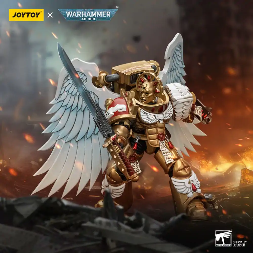 Warhammer 40.000 Akční figurka 1/18 Blood Angels Sanguinary Guard s Encarmine Sword 1 12 cm fotografii produktu