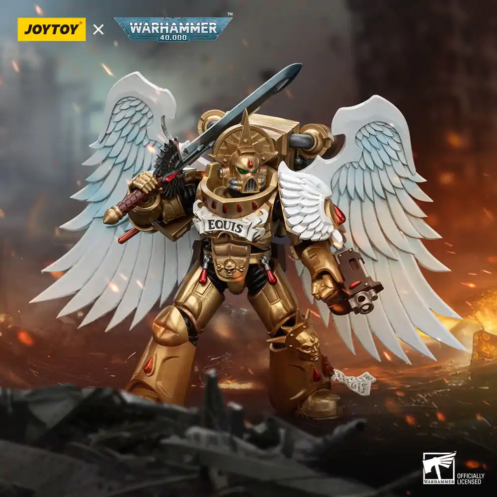 Warhammer 40,000 akční figurka 1/18 Blood Angels Sanguinary Guard s Encarmine mečem 2 12 cm fotografii produktu