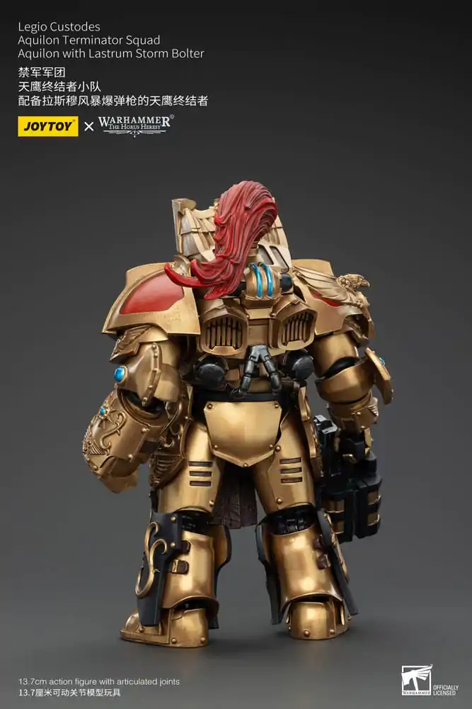 Warhammer The Horus Heresy Akční figurka 1/18 Legio Custodes Aquilon Terminator Squad Aquilon s Lastrum Storm Bolter 14 cm fotografii produktu