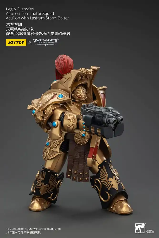 Warhammer The Horus Heresy Akční figurka 1/18 Legio Custodes Aquilon Terminator Squad Aquilon s Lastrum Storm Bolter 14 cm fotografii produktu