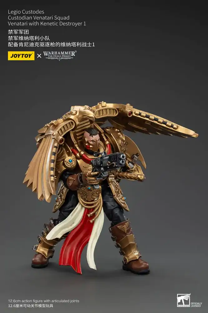 Warhammer The Horus Heresy akční figurka 1/18 Legio Custodes Custodian Venatari Squad Venatari s Kenetic Destroyer 1 13 cm fotografii produktu