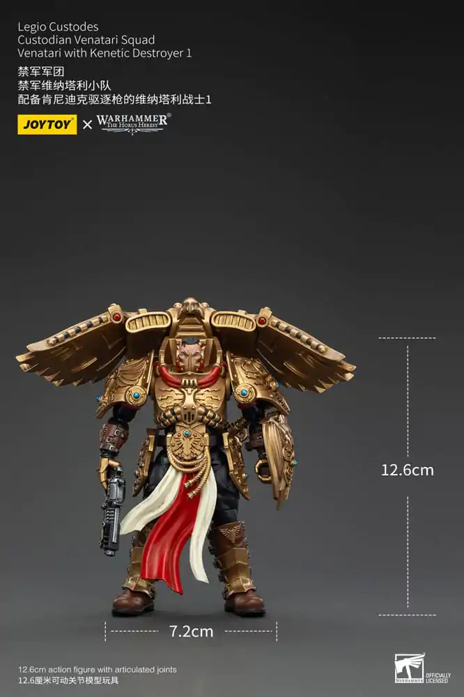 Warhammer The Horus Heresy akční figurka 1/18 Legio Custodes Custodian Venatari Squad Venatari s Kenetic Destroyer 1 13 cm fotografii produktu