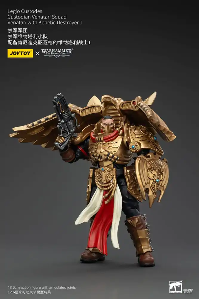 Warhammer The Horus Heresy akční figurka 1/18 Legio Custodes Custodian Venatari Squad Venatari s Kenetic Destroyer 1 13 cm fotografii produktu