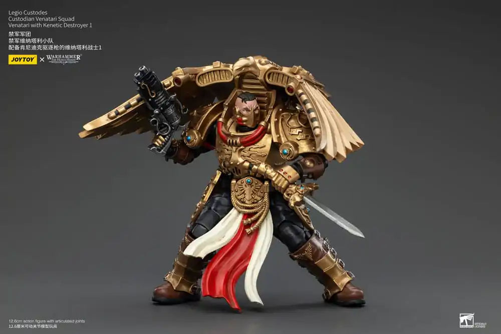 Warhammer The Horus Heresy akční figurka 1/18 Legio Custodes Custodian Venatari Squad Venatari s Kenetic Destroyer 1 13 cm fotografii produktu