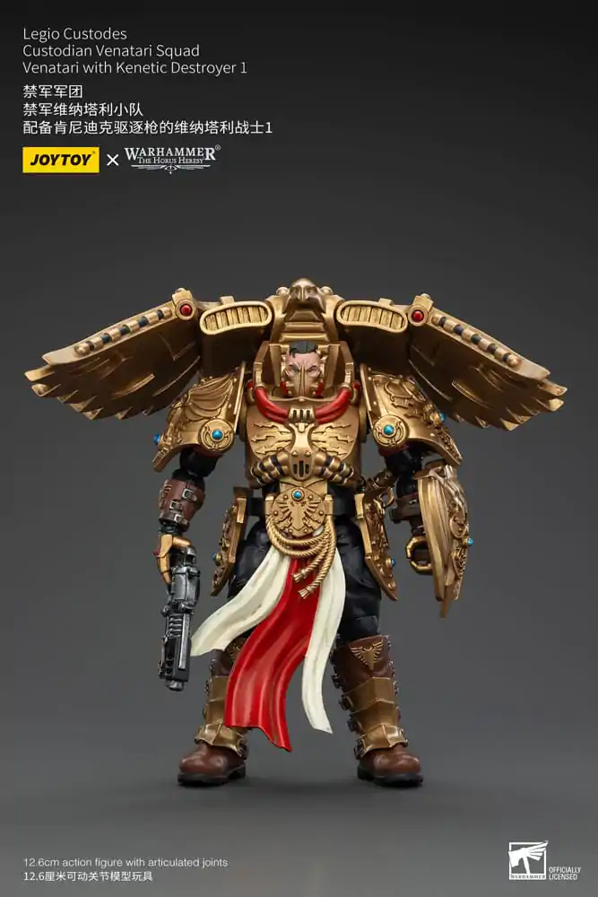 Warhammer The Horus Heresy akční figurka 1/18 Legio Custodes Custodian Venatari Squad Venatari s Kenetic Destroyer 1 13 cm fotografii produktu