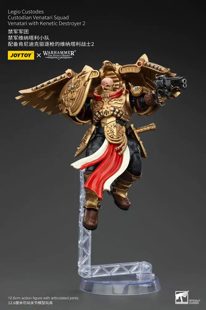 Warhammer The Horus Heresy akční figurka 1/18 Legio Custodes Custodian Venatari Squad Venatari s Kenetic Destroyer 2 13 cm fotografii produktu