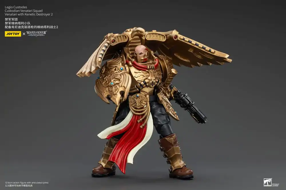 Warhammer The Horus Heresy akční figurka 1/18 Legio Custodes Custodian Venatari Squad Venatari s Kenetic Destroyer 2 13 cm fotografii produktu