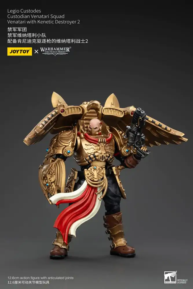 Warhammer The Horus Heresy akční figurka 1/18 Legio Custodes Custodian Venatari Squad Venatari s Kenetic Destroyer 2 13 cm fotografii produktu