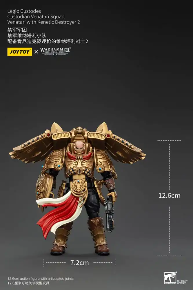 Warhammer The Horus Heresy akční figurka 1/18 Legio Custodes Custodian Venatari Squad Venatari s Kenetic Destroyer 2 13 cm fotografii produktu