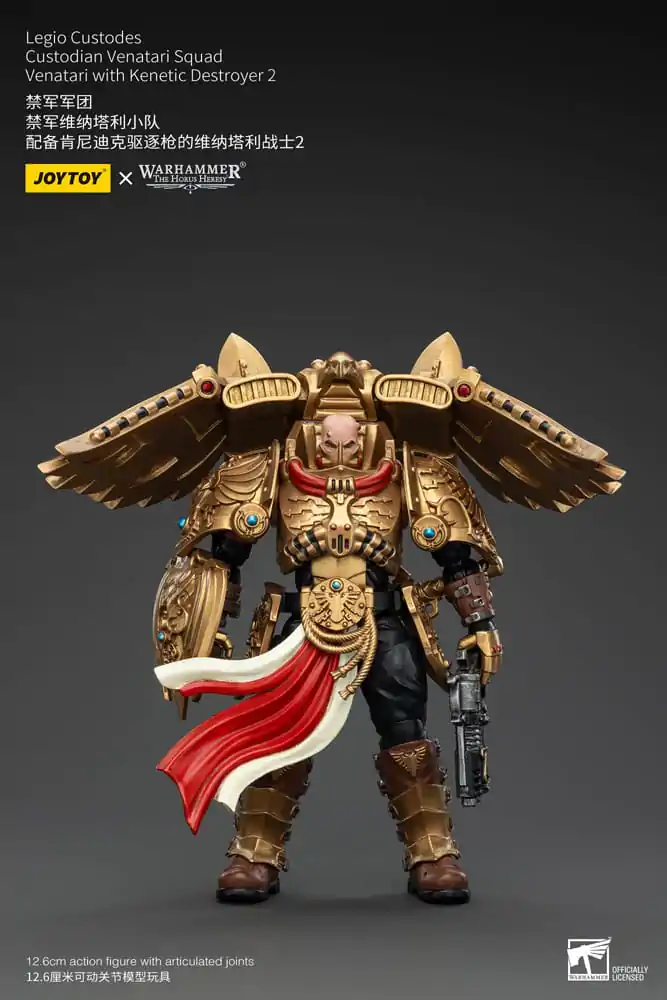 Warhammer The Horus Heresy akční figurka 1/18 Legio Custodes Custodian Venatari Squad Venatari s Kenetic Destroyer 2 13 cm fotografii produktu