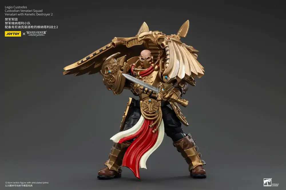 Warhammer The Horus Heresy akční figurka 1/18 Legio Custodes Custodian Venatari Squad Venatari s Kenetic Destroyer 2 13 cm fotografii produktu