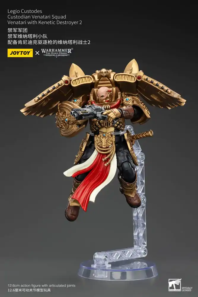 Warhammer The Horus Heresy akční figurka 1/18 Legio Custodes Custodian Venatari Squad Venatari s Kenetic Destroyer 2 13 cm fotografii produktu