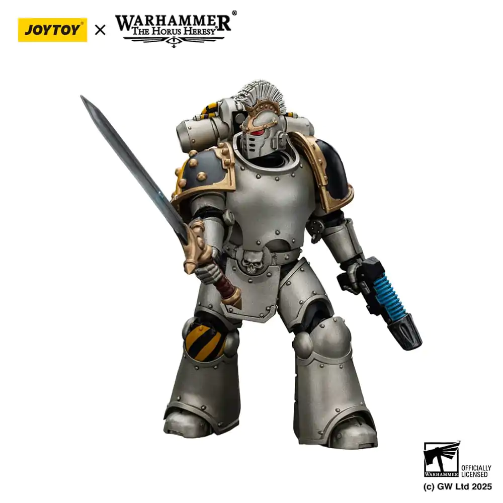 Warhammer The Horus Heresy Akční figurka 1/18 lron Warriors Command Squad Chosen with Legion Standard 12 cm fotografii produktu