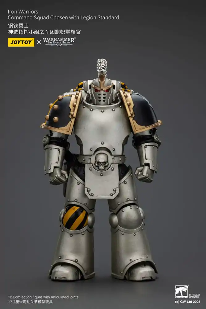Warhammer The Horus Heresy Akční figurka 1/18 lron Warriors Command Squad Chosen with Legion Standard 12 cm fotografii produktu
