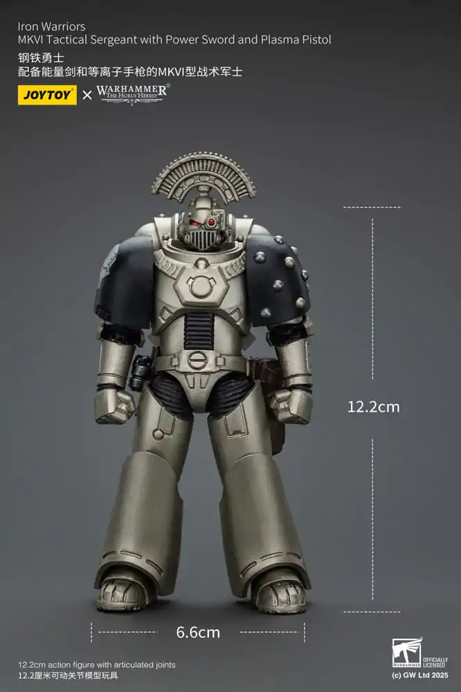 Warhammer The Horus Heresy Akční figurka 1/18 Iron Warriors MKVI Tactical Sergeant with Power Sword and Plasma Pistol 12 cm fotografii produktu