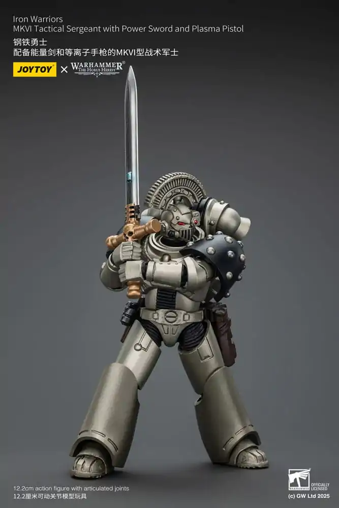 Warhammer The Horus Heresy Akční figurka 1/18 Iron Warriors MKVI Tactical Sergeant with Power Sword and Plasma Pistol 12 cm fotografii produktu