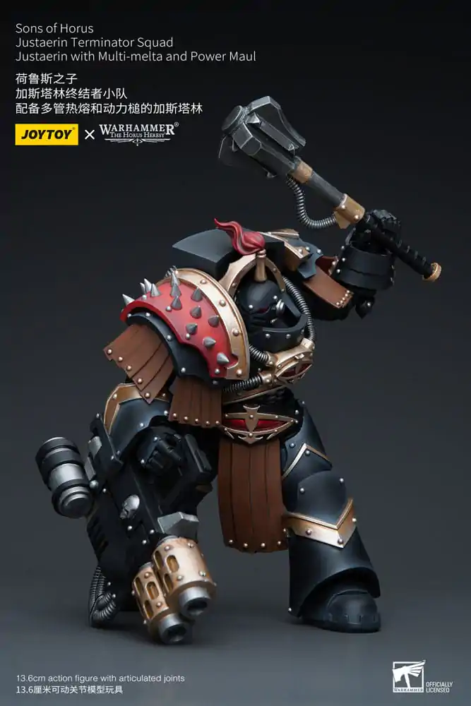 Warhammer The Horus Heresy Akční figurka 1/18 Sons of Horus Justaerin Terminator Squad Justaerin s Multi-meltou a Silovým palcátem 12 cm fotografii produktu