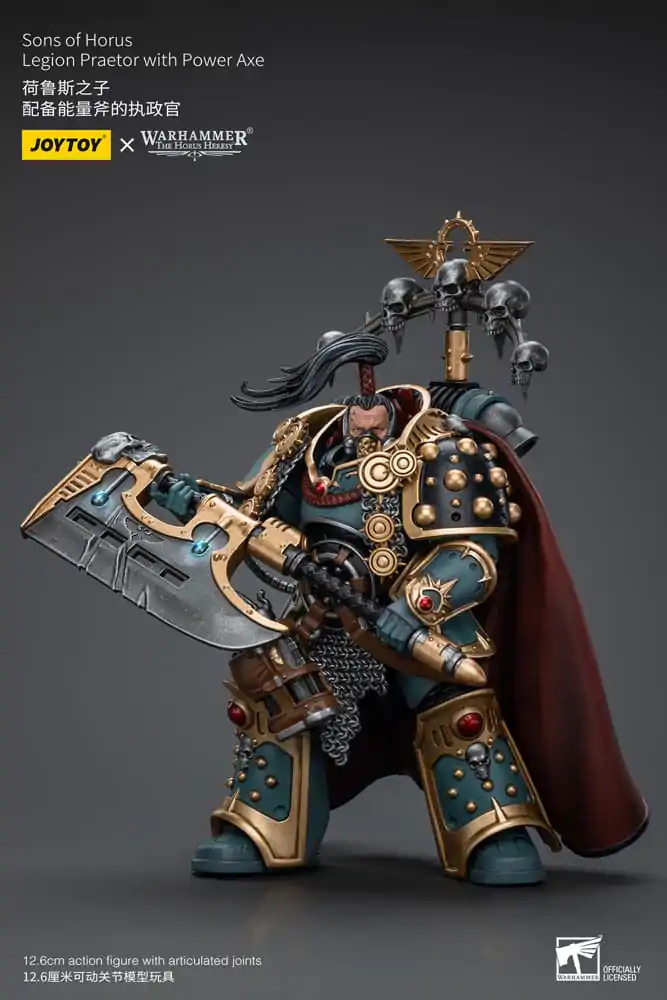 Warhammer The Horus Heresy Akční figurka 1/18 Sons of Horus Legion Praetor with Power Axe 12 cm fotografii produktu
