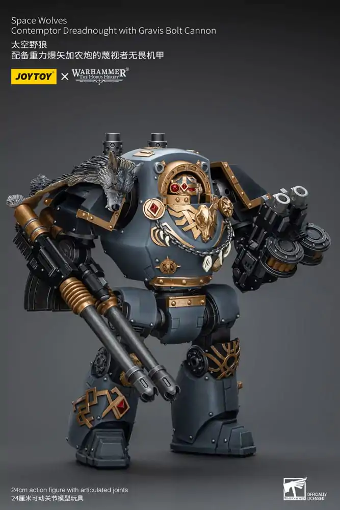 Akční figurka Warhammer The Horus Heresy 1/18 Space Wolves Contemptor Dreadnought s Gravis Bolt Cannon 12 cm fotografii produktu