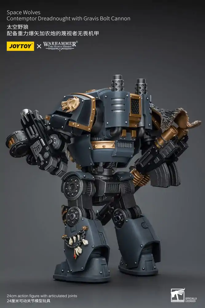 Akční figurka Warhammer The Horus Heresy 1/18 Space Wolves Contemptor Dreadnought s Gravis Bolt Cannon 12 cm fotografii produktu