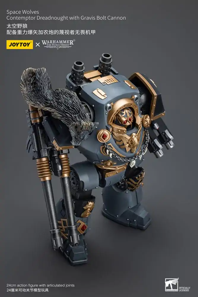 Akční figurka Warhammer The Horus Heresy 1/18 Space Wolves Contemptor Dreadnought s Gravis Bolt Cannon 12 cm fotografii produktu