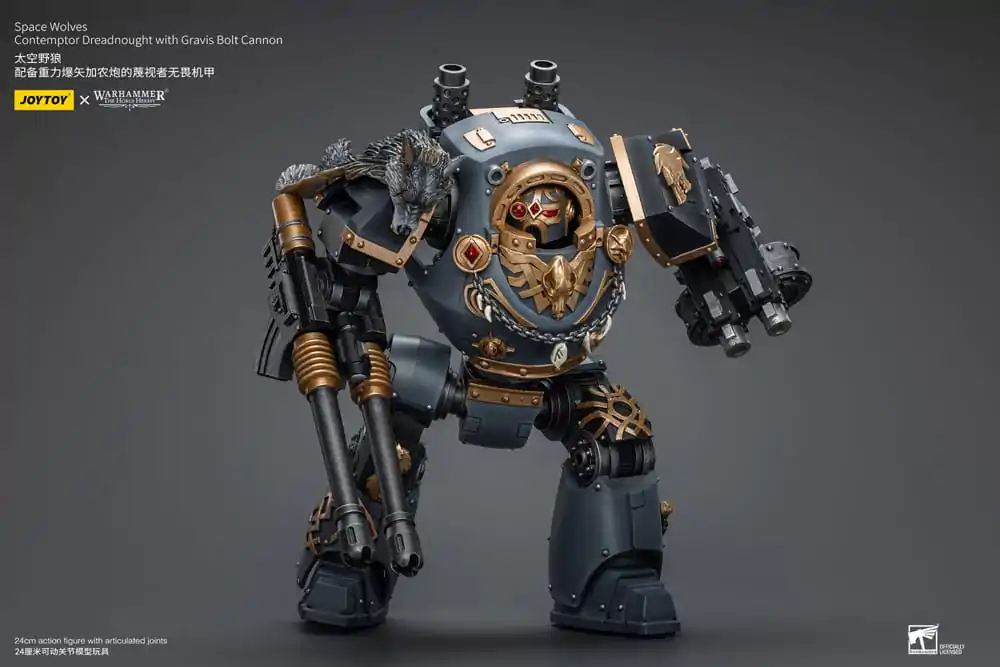 Akční figurka Warhammer The Horus Heresy 1/18 Space Wolves Contemptor Dreadnought s Gravis Bolt Cannon 12 cm fotografii produktu