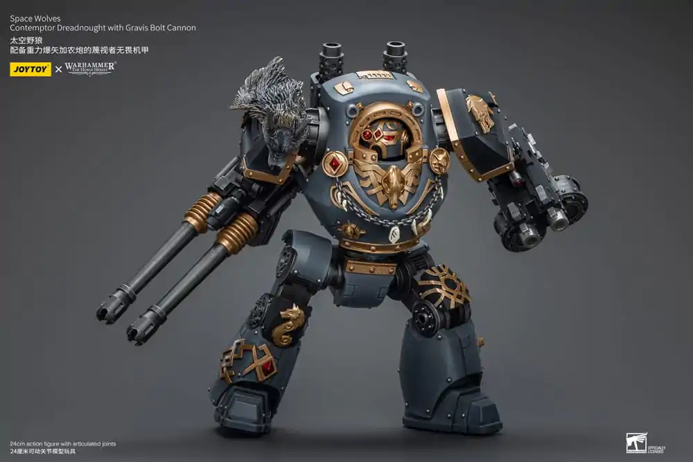 Akční figurka Warhammer The Horus Heresy 1/18 Space Wolves Contemptor Dreadnought s Gravis Bolt Cannon 12 cm fotografii produktu