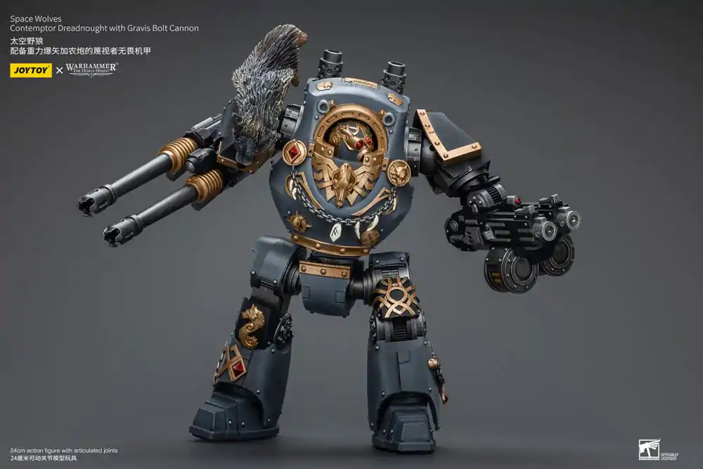 Akční figurka Warhammer The Horus Heresy 1/18 Space Wolves Contemptor Dreadnought s Gravis Bolt Cannon 12 cm fotografii produktu