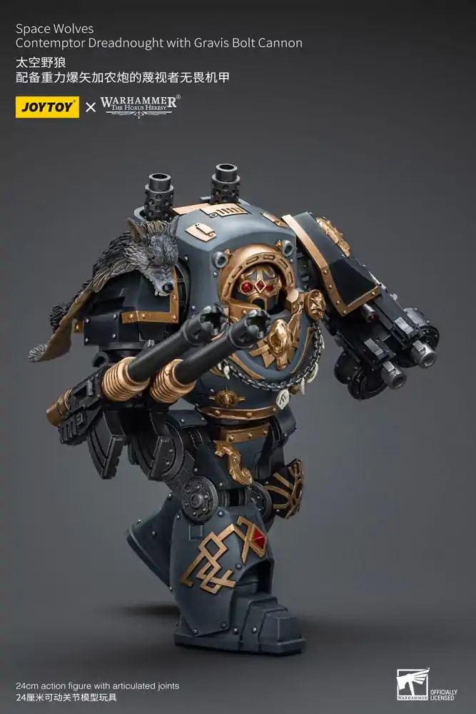 Akční figurka Warhammer The Horus Heresy 1/18 Space Wolves Contemptor Dreadnought s Gravis Bolt Cannon 12 cm fotografii produktu