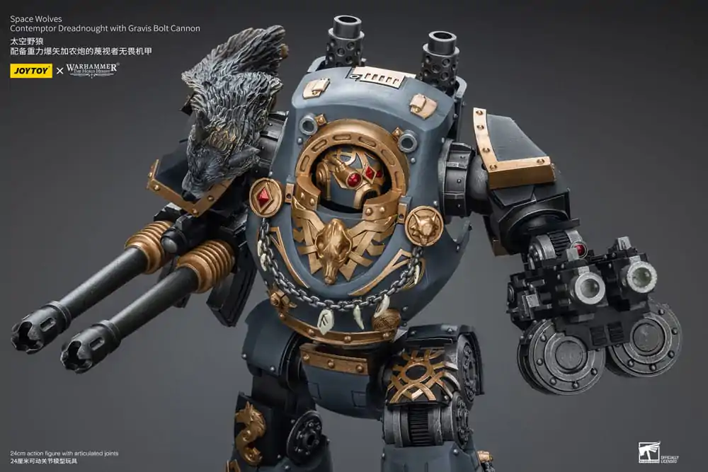 Akční figurka Warhammer The Horus Heresy 1/18 Space Wolves Contemptor Dreadnought s Gravis Bolt Cannon 12 cm fotografii produktu