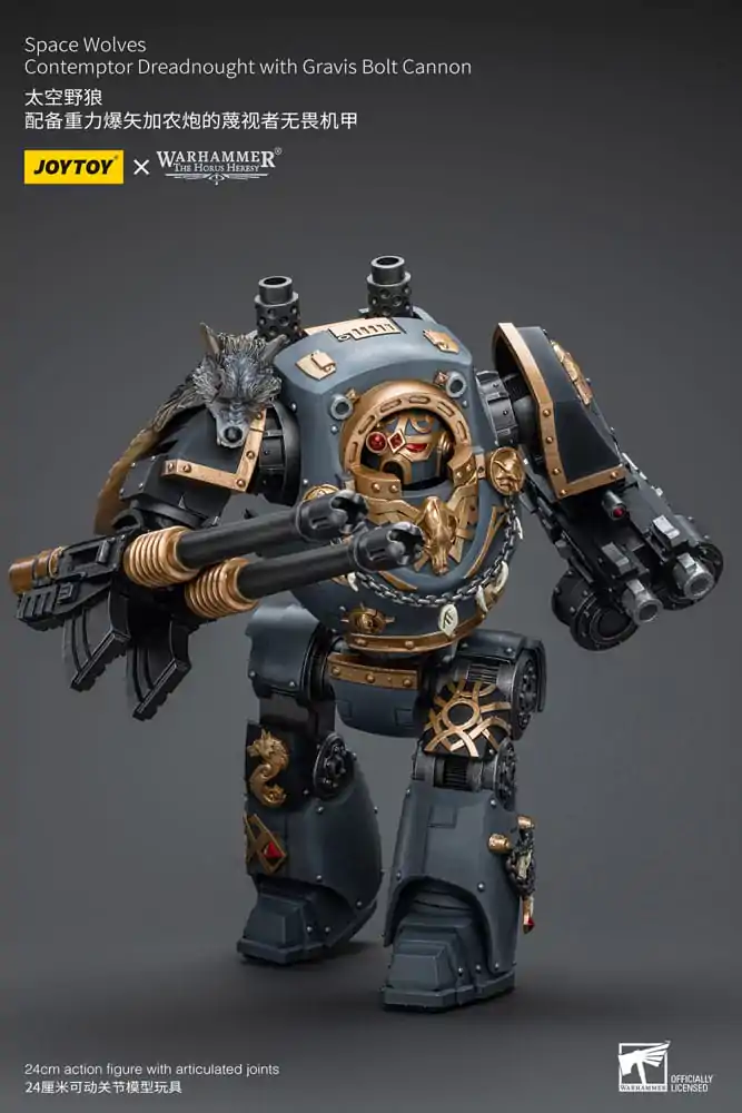 Akční figurka Warhammer The Horus Heresy 1/18 Space Wolves Contemptor Dreadnought s Gravis Bolt Cannon 12 cm fotografii produktu