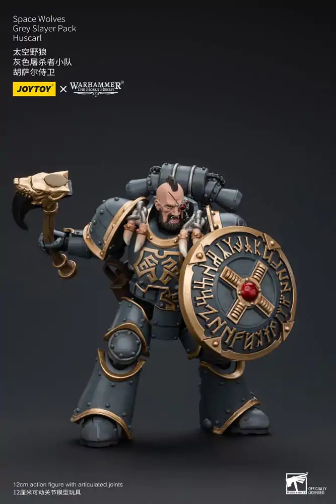 Warhammer The Horus Heresy Akční figurka 1/18 Space Wolves Grey Slayer Pack Huscarl 12 cm fotografii produktu