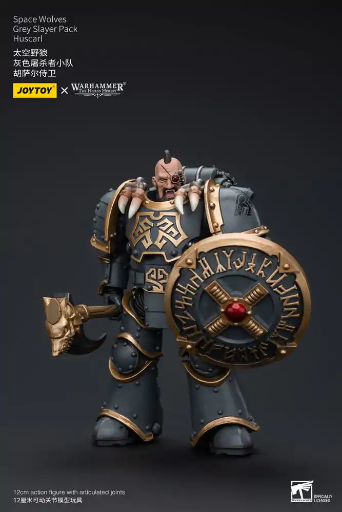 Warhammer The Horus Heresy Akční figurka 1/18 Space Wolves Grey Slayer Pack Huscarl 12 cm fotografii produktu